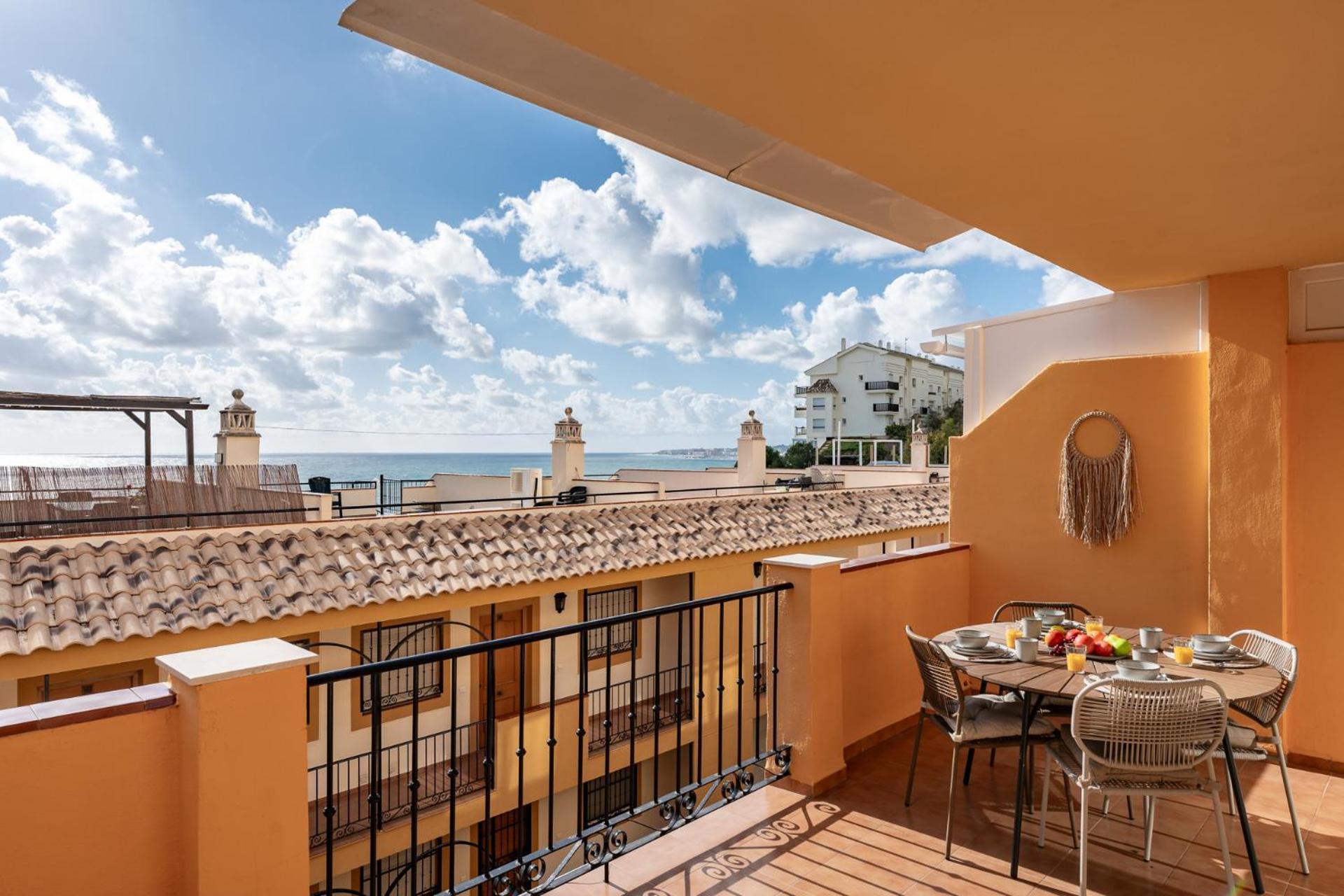 Horizon Del Mar, 2Bd Terrace, Sea View & Pool & Parking Appartement Benalmádena Buitenkant foto
